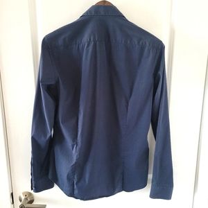 Theory men's navy dress shirt, small